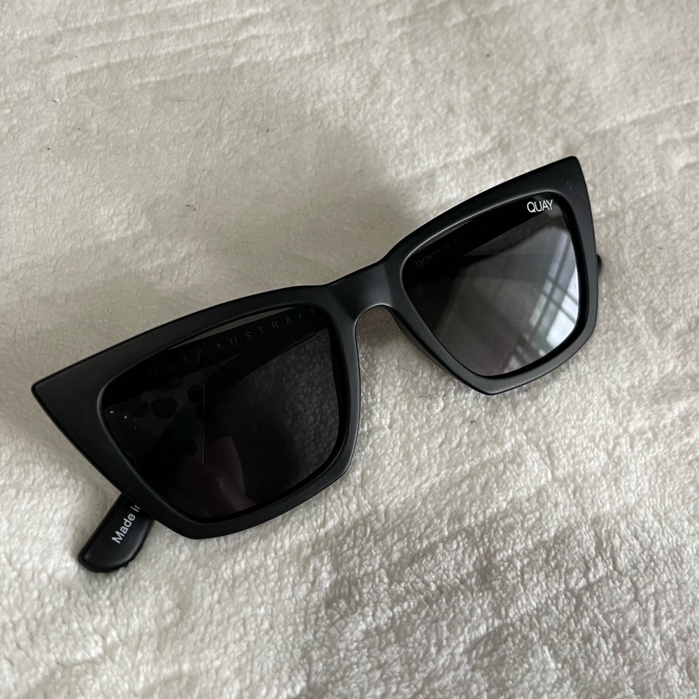 Quay Australia Black Oversized Sunglasses